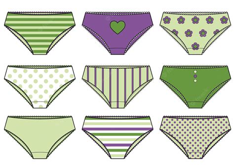 Premium Vector Different Styles Of Panties Collection For Women