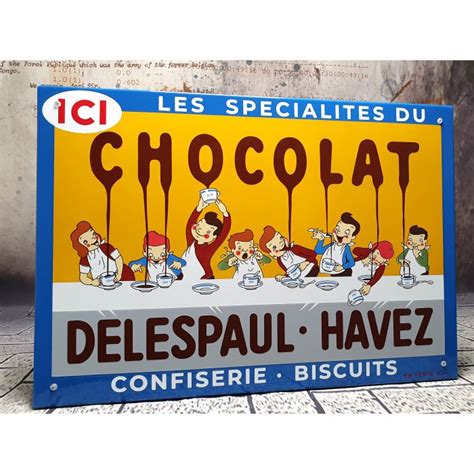 Plaque Maill E Chocolat Delespaul Havez Produits Emaill S Plaques