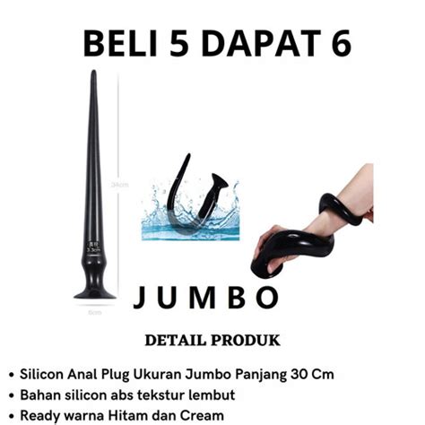 Jual D501 Silicon Silica JUMBO Panjang Extra 30 Cm Long Pria Wanita Anal Plug Jakarta Barat