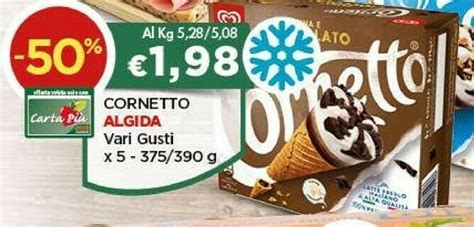 Algida Cornetto Carta Pia Vari Gusti X 5 375 390 G Offerta Di Crai