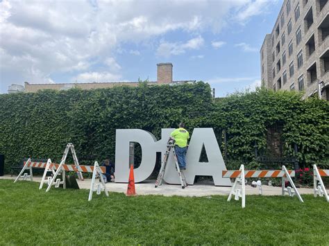 The new DtA sign is officially installed in Downtown Arlington Heights