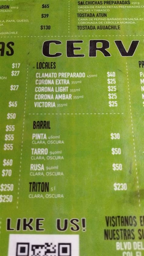 Carta De El Cant N Pizzer A A La Le A Zapopan