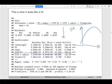 MH4510 Lecture 2 Part 3 Forms Of Linear Regression YouTube