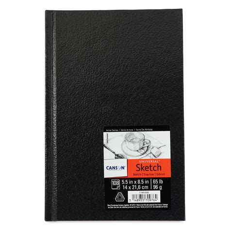 Canson Universal Hardbound Sketchbook - 5-1/2" x 8-1/2", 108 Sheets | BLICK Art Materials