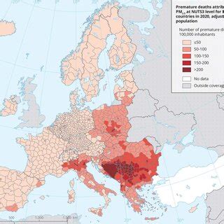 Morti Premature Per Abitanti Nel In Europa Attribuibili