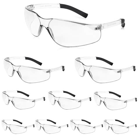 Salfboy Ansi Z871 Safety Glasses Scratch Resistant 10 Pack