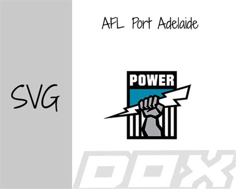 Afl Port Adelaide Logo Svg For Cricut Etsy Australia
