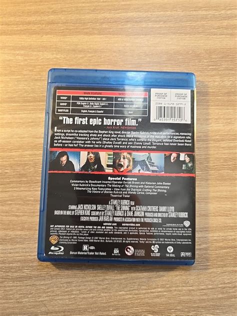 The Shining Blu Ray 1980 Stanley Kubrick Combined Shipping Available 85391157106 Ebay