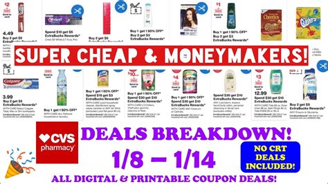 CVS DEALS BREAKDOWN BEST DEALS 1 8 1 14 SUPER CHEAP FREE