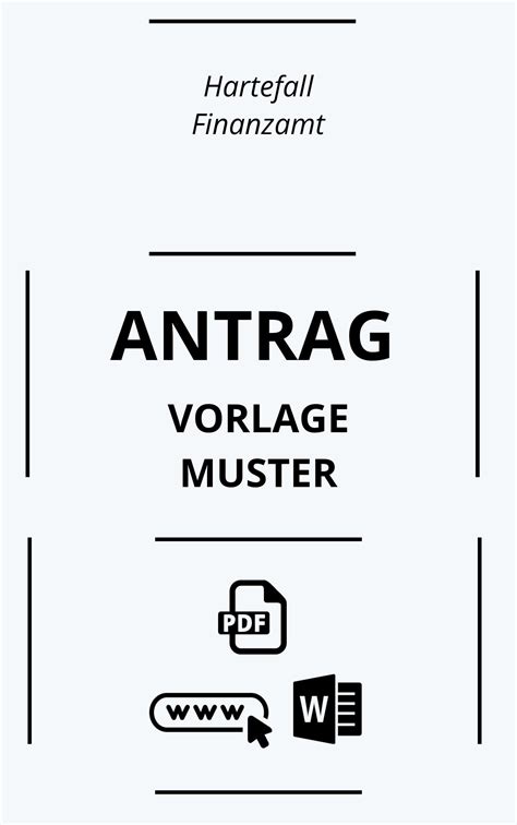 Antrag Härtefall Finanzamt Muster Vorlage