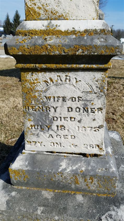 Mary Doner Desconocido 1875 Homenaje De Find A Grave