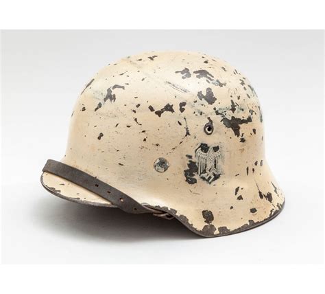 Wwii German M1935 Winter Camo Helmet