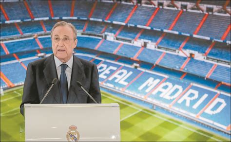 Florentino Pérez La Superliga europea está en pausa no terminada El