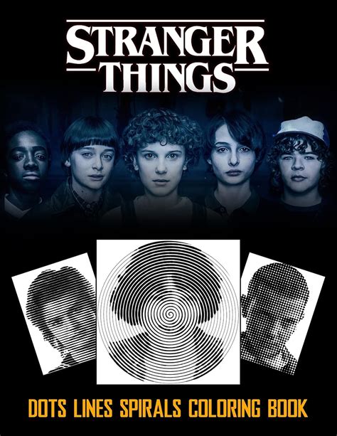 Stranger Things Dots Line Spirals Coloring Book Tv Series