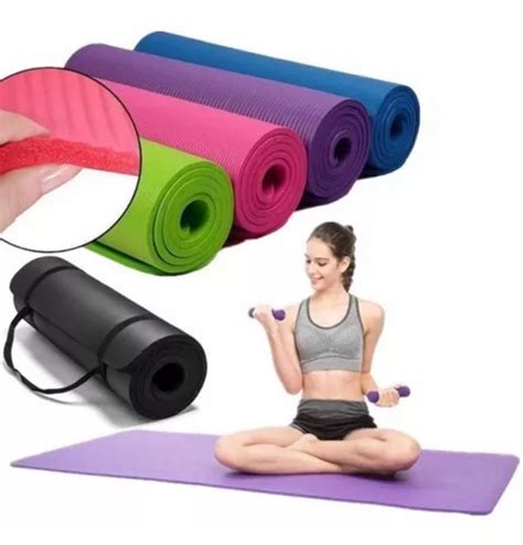 Colchoneta Mm Rosado Para Fitness Gym Pilates Yoga Con