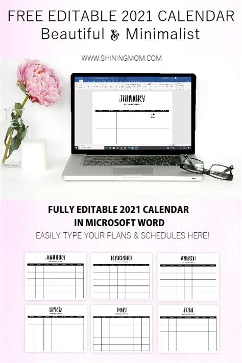 Free Fully Editable 2021 Calendar Template In Word Free Download Nude Photo Gallery