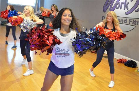 Former New England Patriot Cheerleaders Practice For The Big Game