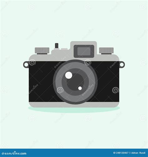 Vintage Camera Flat Design Vector Illustration Stock Vector