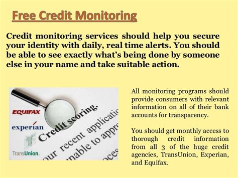 Credit Monitoring Services