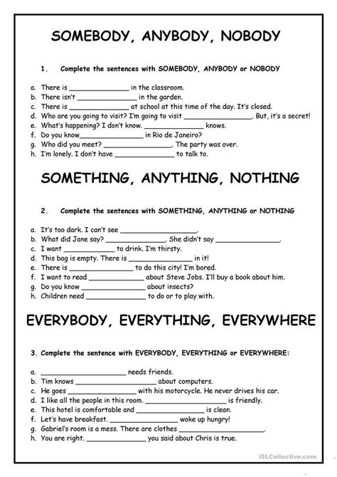 English For Everyone Worksheet