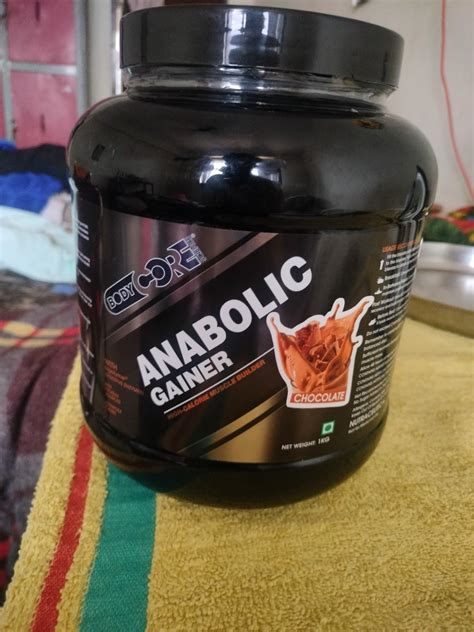 Body Core Science Anabolic Gainer 1 Kg Mass Gainer Weight Gainer Chocolate Fudge Po1with