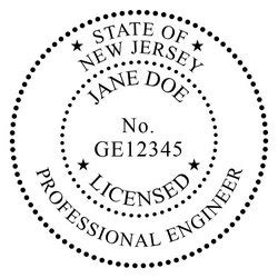 New Jersey Trodat Self Inking Professional Engineer Stamp Winmark