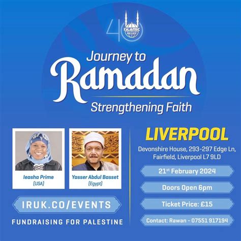 Journey To Ramadan A Spirituality Uplifting Event Held In Liverpool Liverpool Muslims