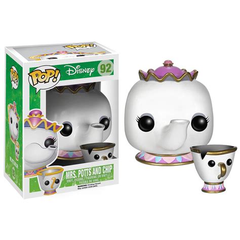 Funko Pop Pop Disney La Belle et la Bête Mme Samovar et Zip de Pop