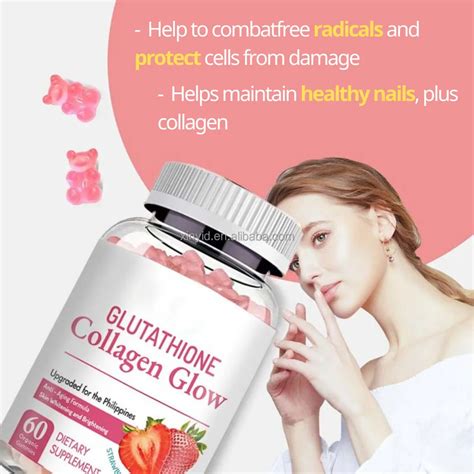 Oem Private Label Glutathione Brightening Skin Whitening Gummies