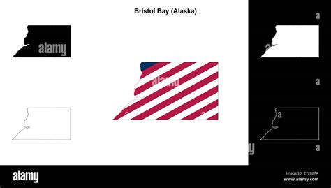 Bristol Bay Borough (Alaska) outline map set Stock Vector Image & Art - Alamy