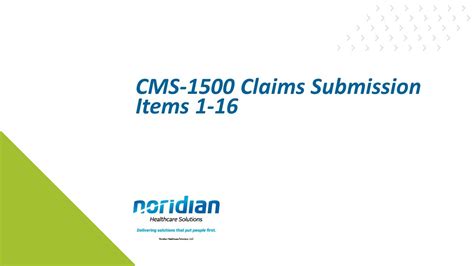 CMS 1500 Claims Submission Items 1 16 YouTube