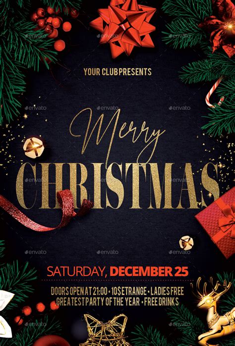 20 Best Merry Christmas Flyer Templates Ksioks