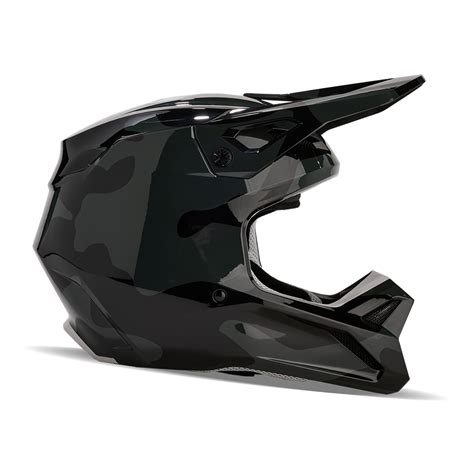 Fox Youth V Bnkr Helmet Black Camo Tracktion Motorcycles