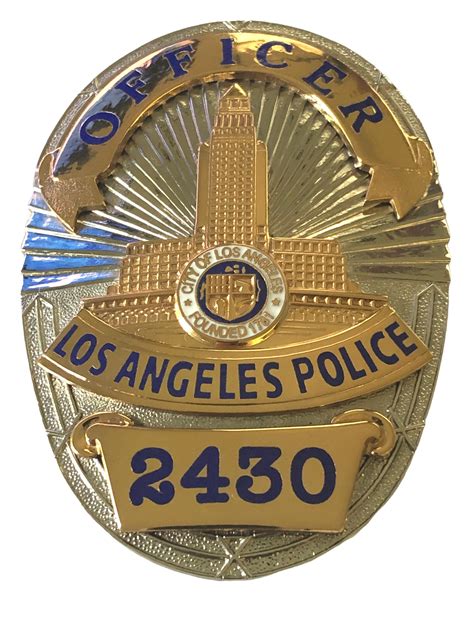 LAPD OFFICER BADGE 2430