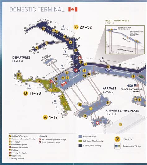 Vancouver International Airport (YVR) guide/map (Domestic … | Flickr