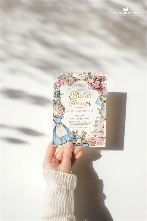 alice  wonderland bridal shower theme inspiration