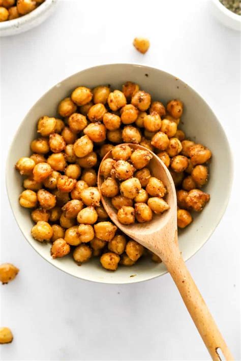 Best Crispy Oven Roasted Chickpeas Easy Recipe Pinch Me Good