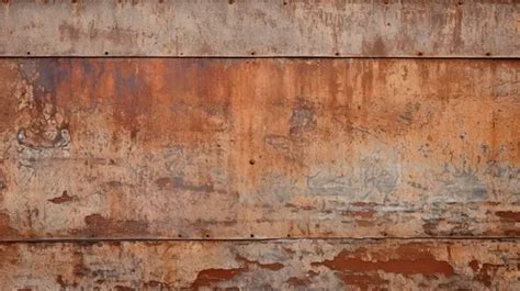 Weathered Iron Rust Texture On Metal Steel Sheet With Corrosion Coating