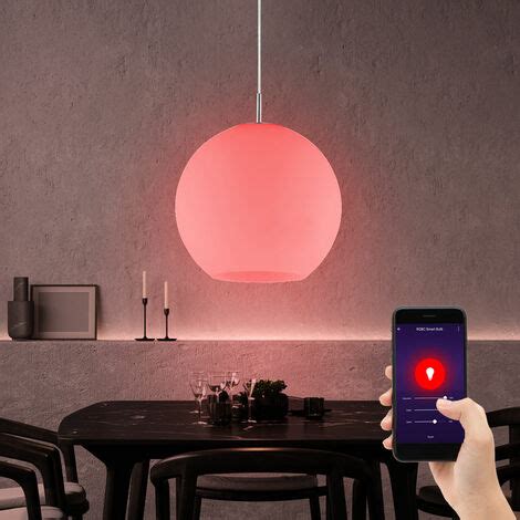 Smart Home Decken Leuchte Kugel H Nge Lampe Dimmbar Alexa Google Im Set