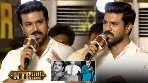 Ram Charan Speech At NTR 100 Years Celebrations 100YearsOfNTRLegacy