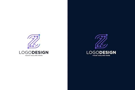 Premium Vector Letter Z Logo Design For Digital Technology Symbol