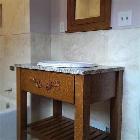 Quartersawn Oak Bathroom Vanity Photos Ideas Houzz