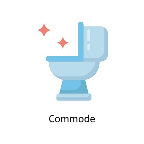 Commode Vector Flat Icon Design Illustration Housekeeping Symbol On