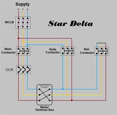 Star Delta 3 Phase Motor Wiring Diagram