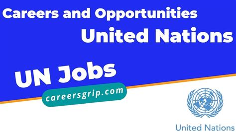 Un Jobs United Nations Careers Worldwide