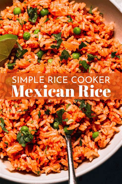 Rice Cooker Mexican Rice Easy Side Dish Recipe Platings Pairings