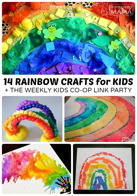 14 Colorful Rainbow Crafts for Kids | B-Inspired Mama