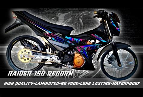 Suzuki Raider Reborn Decal Sticker Malaysian Design Lazada Ph