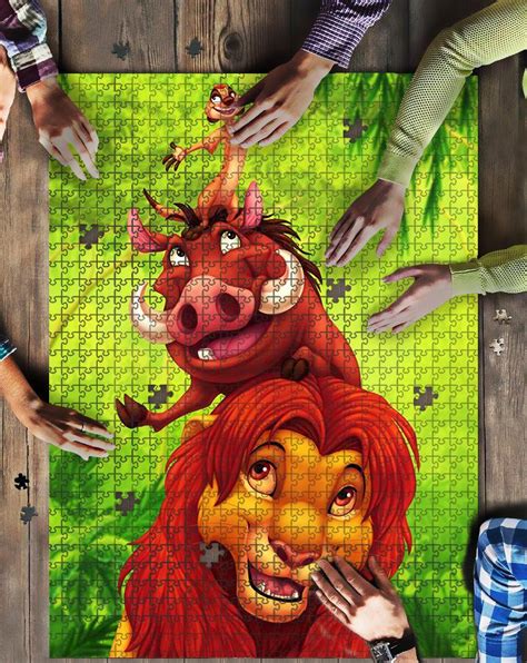 'S Lion King Fan Art Jigsaw Mock Puzzle Kid Toys - 99shirt