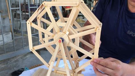 Easy Invention How To Make A Ferris Wheel With Ice Cream Sticks Ice